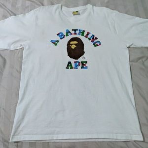 Bape camo college T-shirt XL US large